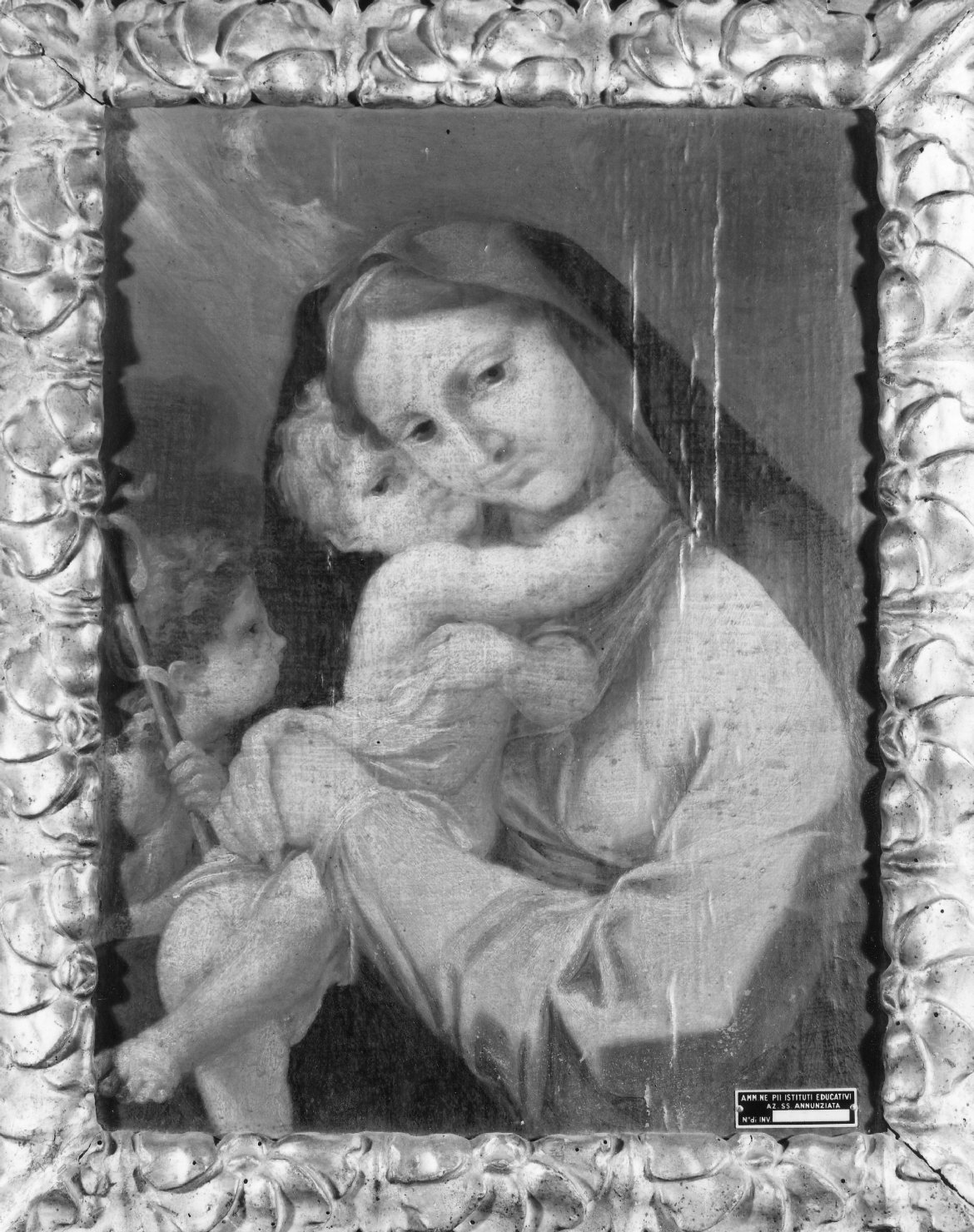 Madonna con Bambino e San Giovannino (dipinto) - scuola emiliana (sec. XVIII)