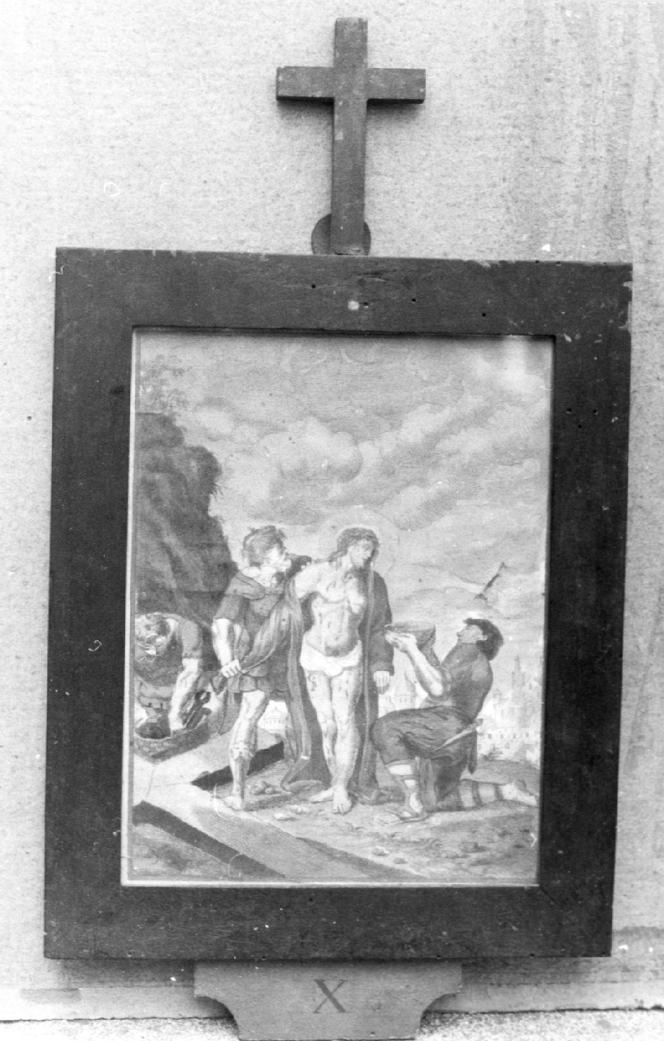 stazioni della via crucis (coperta di libro liturgico) - ambito emiliano (sec. XVIII)