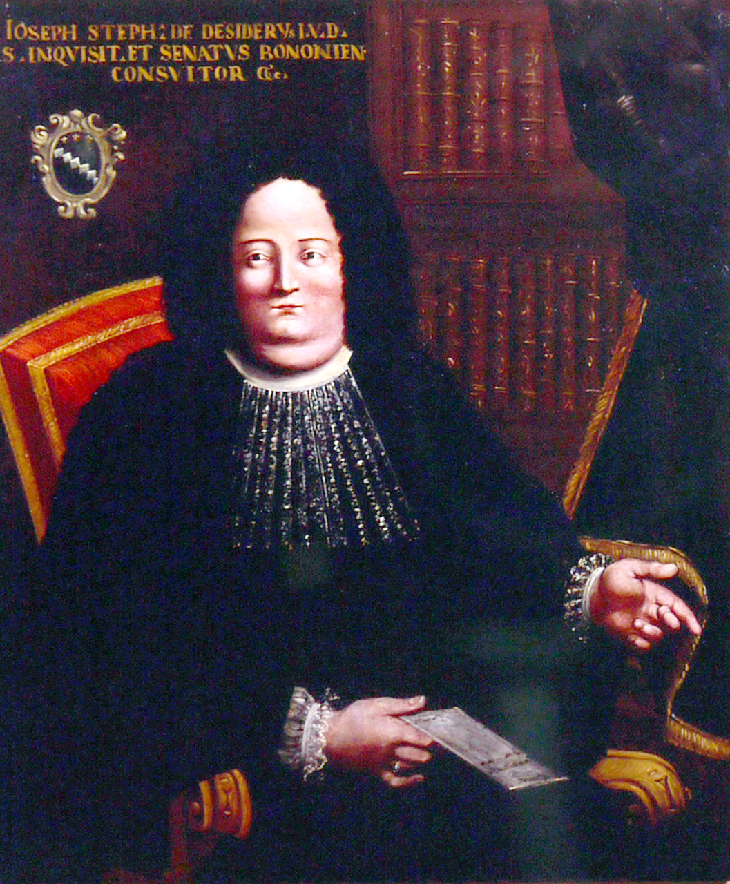 Ritratto di Giuseppe Stefano Desideri, ritratto d'uomo (dipinto) - ambito bolognese (fine/inizio secc. XVII/ XVIII)