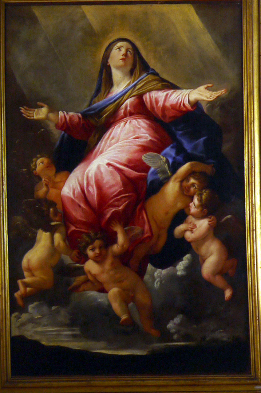 Assunzione della Madonna (dipinto) di Galli Giovanni Maria detto Giovanni Maria Bibiena (attribuito) (sec. XVII)