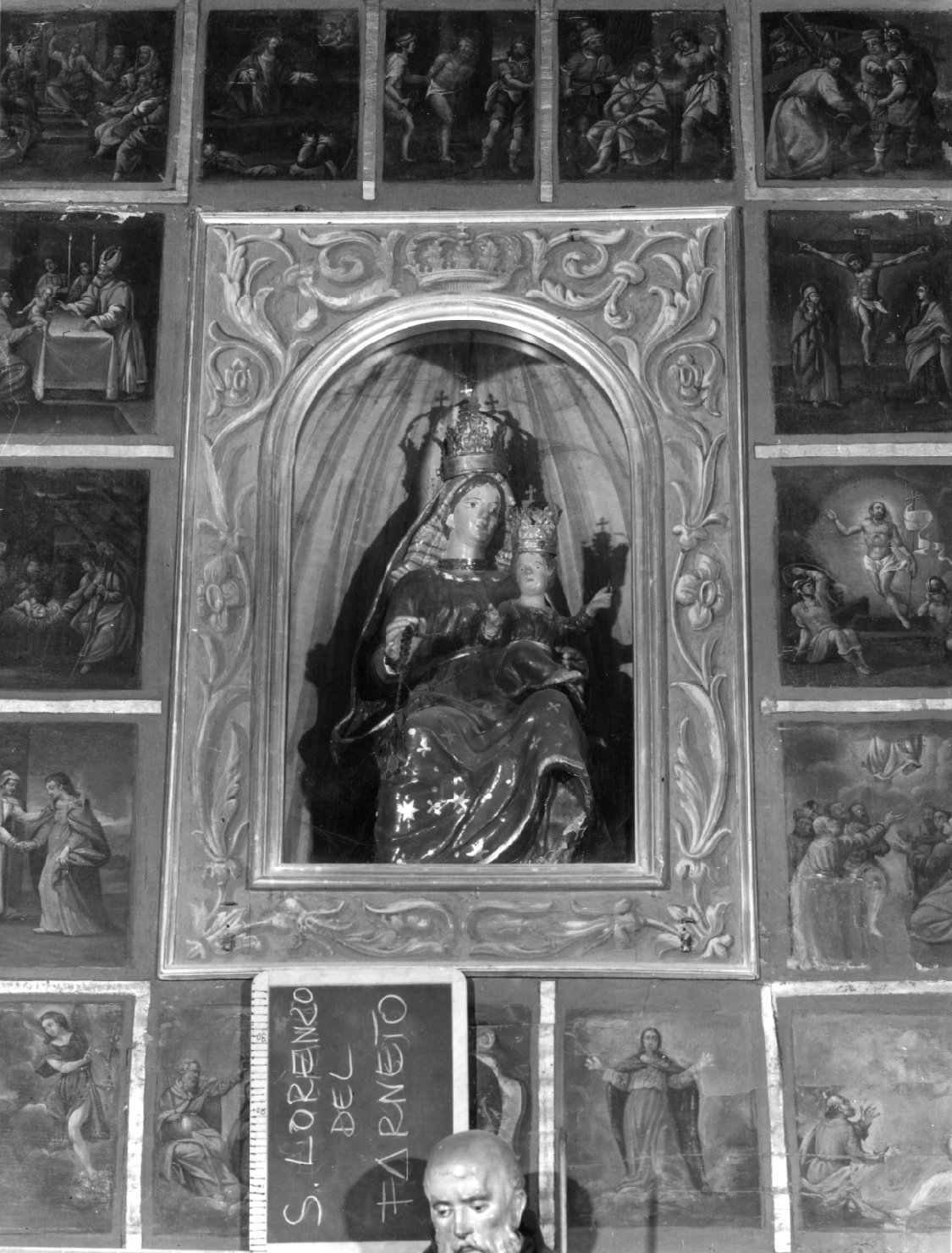 Madonna del Rosario, Madonna con Bambino (statua) - bottega bolognese (sec. XVII)