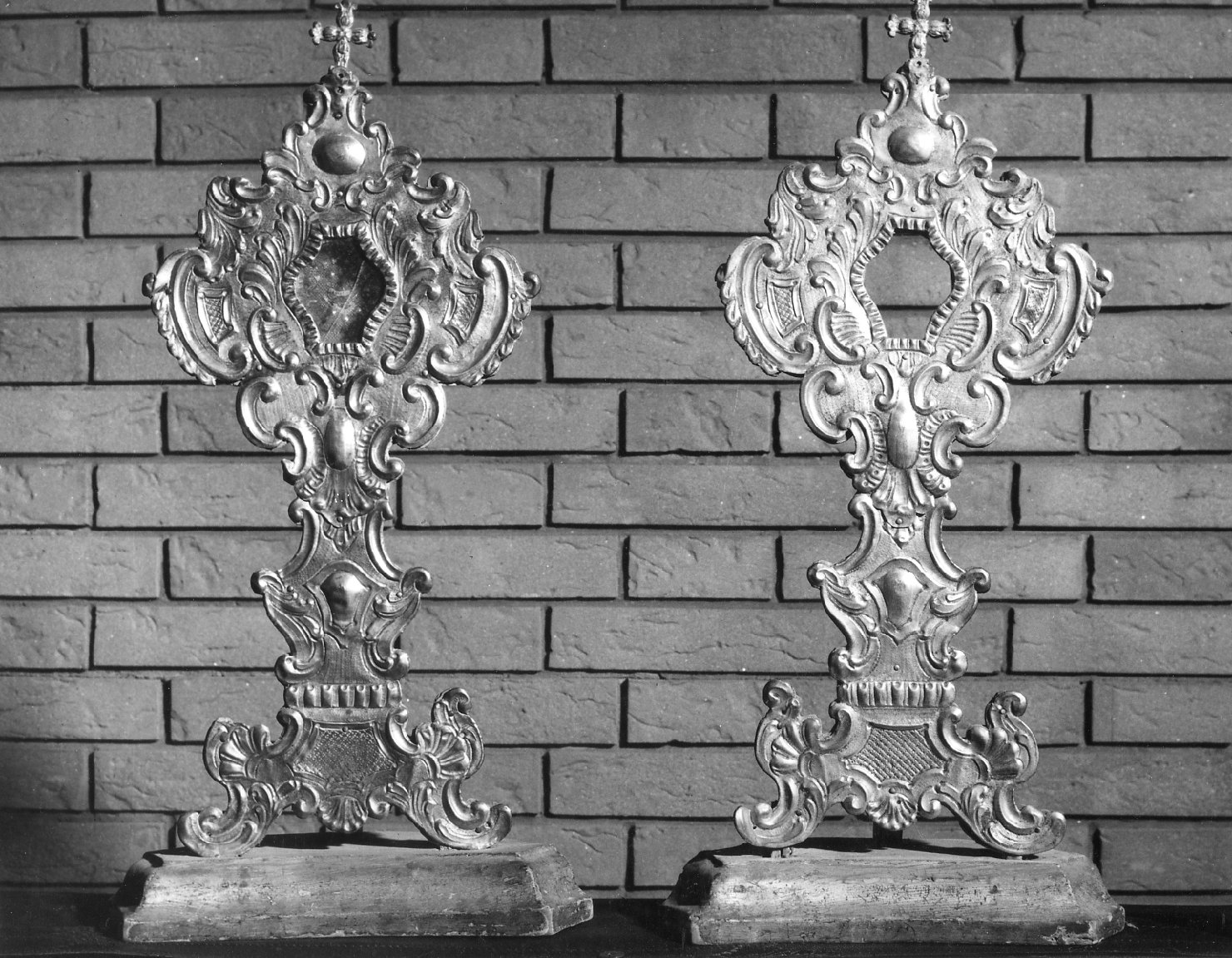 reliquiario-ostensorio, serie - bottega emiliana (sec. XVIII)