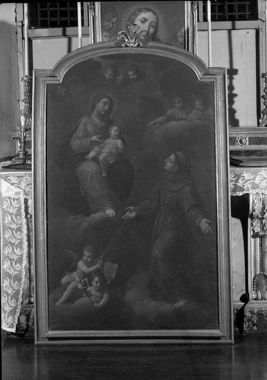 Madonna con Bambino e Sant'Antonio (dipinto) - ambito emiliano (sec. XVII)