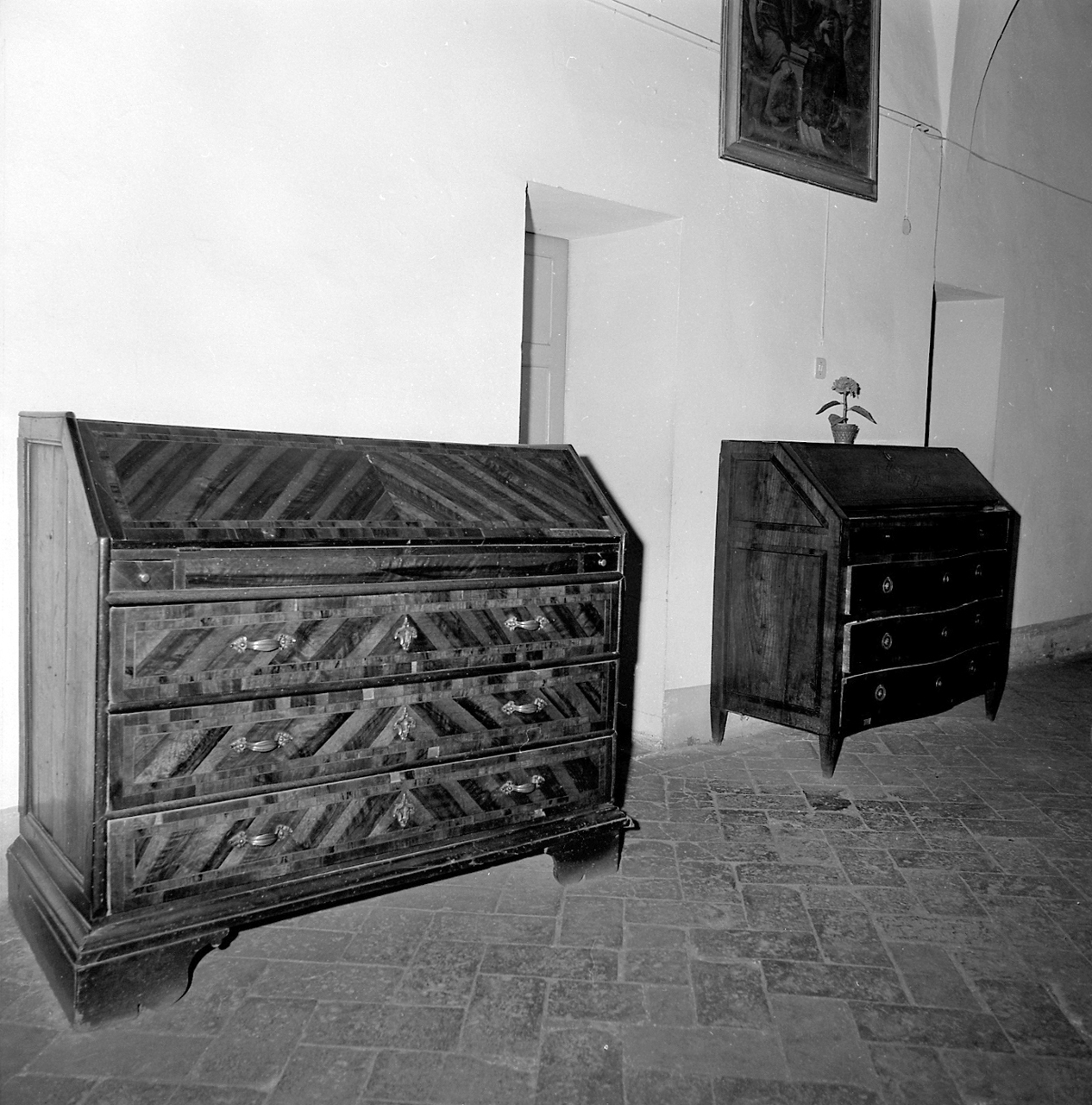 cassettone - a ribalta - manifattura emiliana (sec. XIX)