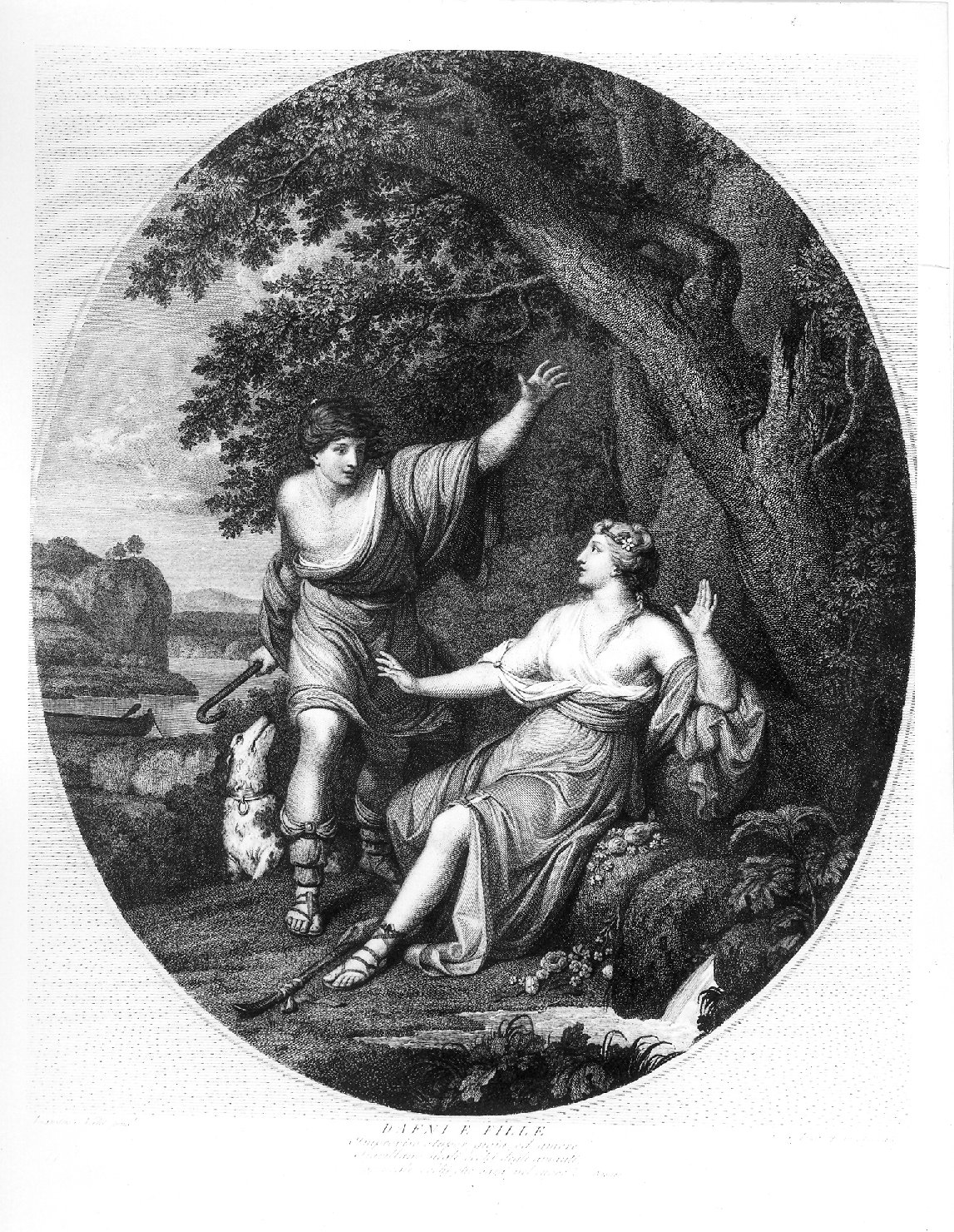 Dafne e Fille (stampa) di Fontana Pietro, Del Frate Domenico (sec. XIX)