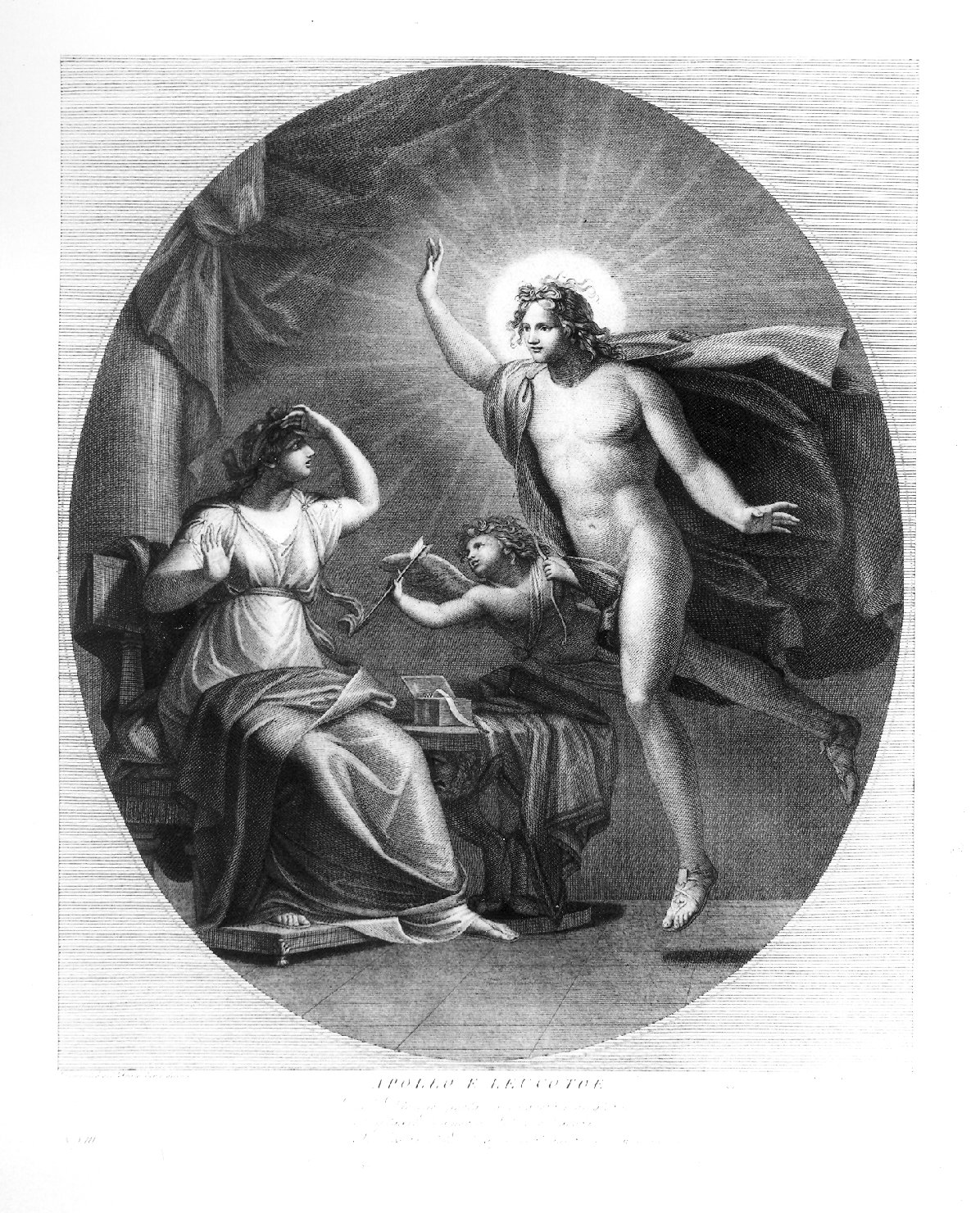Apollo e Leucotoe (stampa) di Fontana Pietro, Del Frate Domenico (sec. XIX)