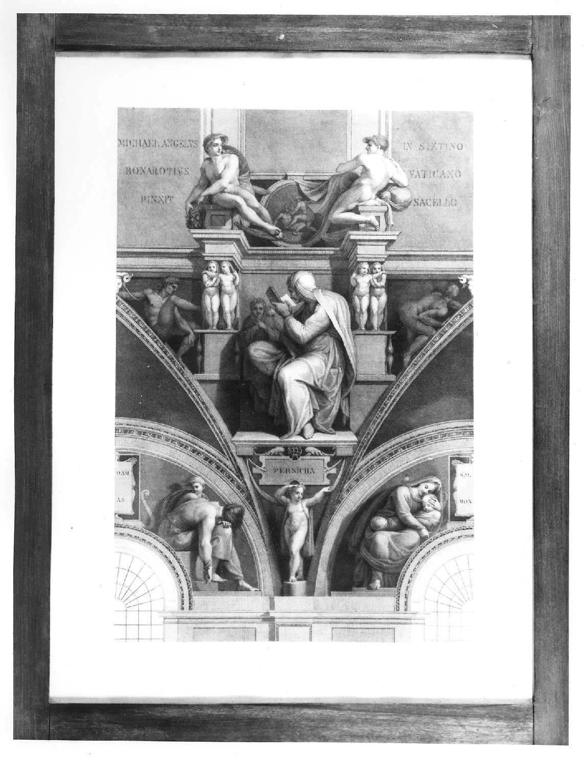 Sibilla Persica (stampa) di Fabbri Luigi, Buonarroti Michelangelo (sec. XVIII)