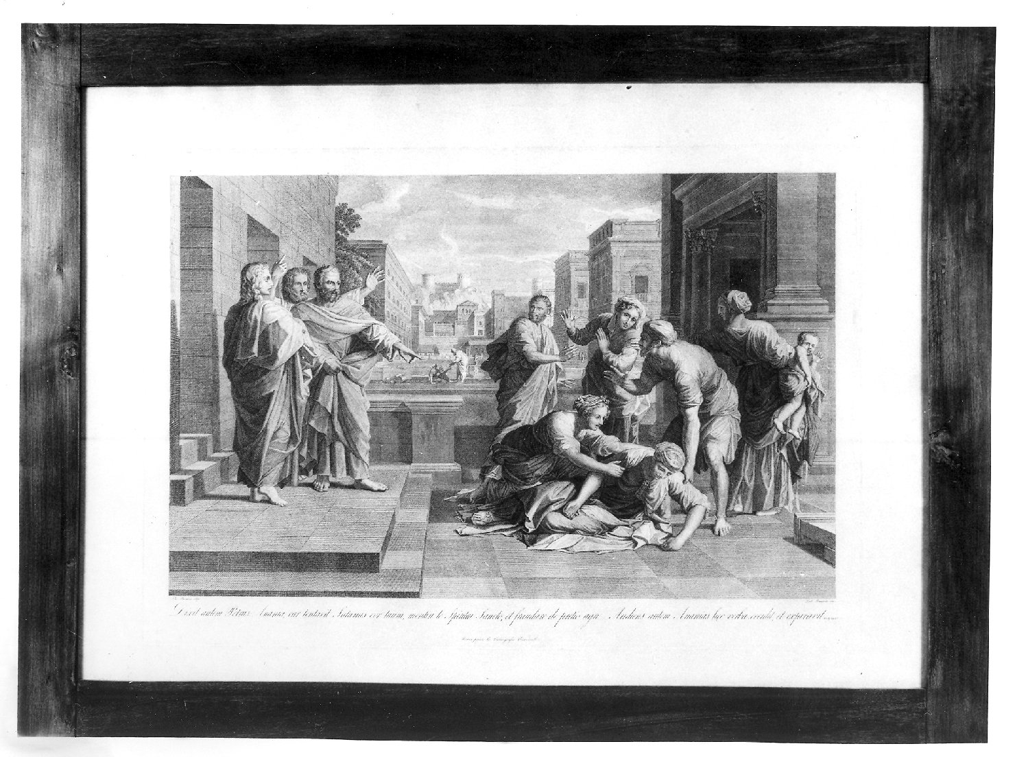 san Pietro accusa Anania (stampa) di Trosseda Ludovico (sec. XIX)