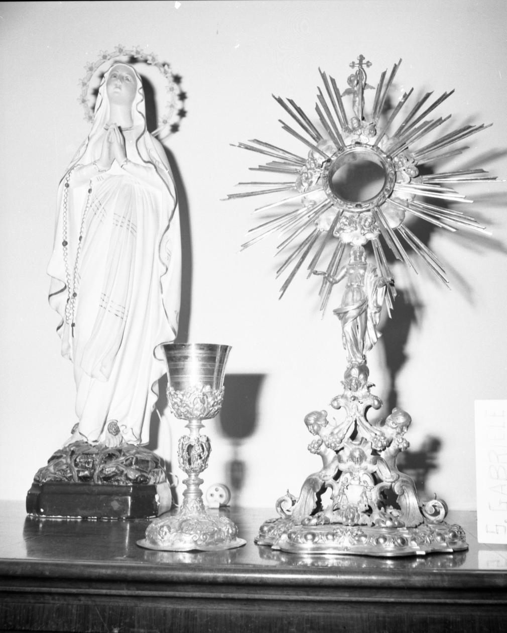 ostensorio - a raggiera - bottega bolognese (sec. XVIII)