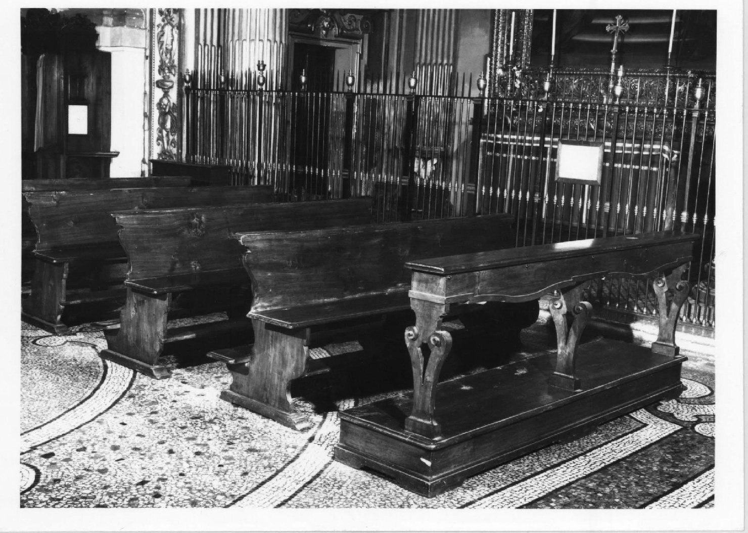 banco da chiesa - manifattura bolognese (sec. XVIII)