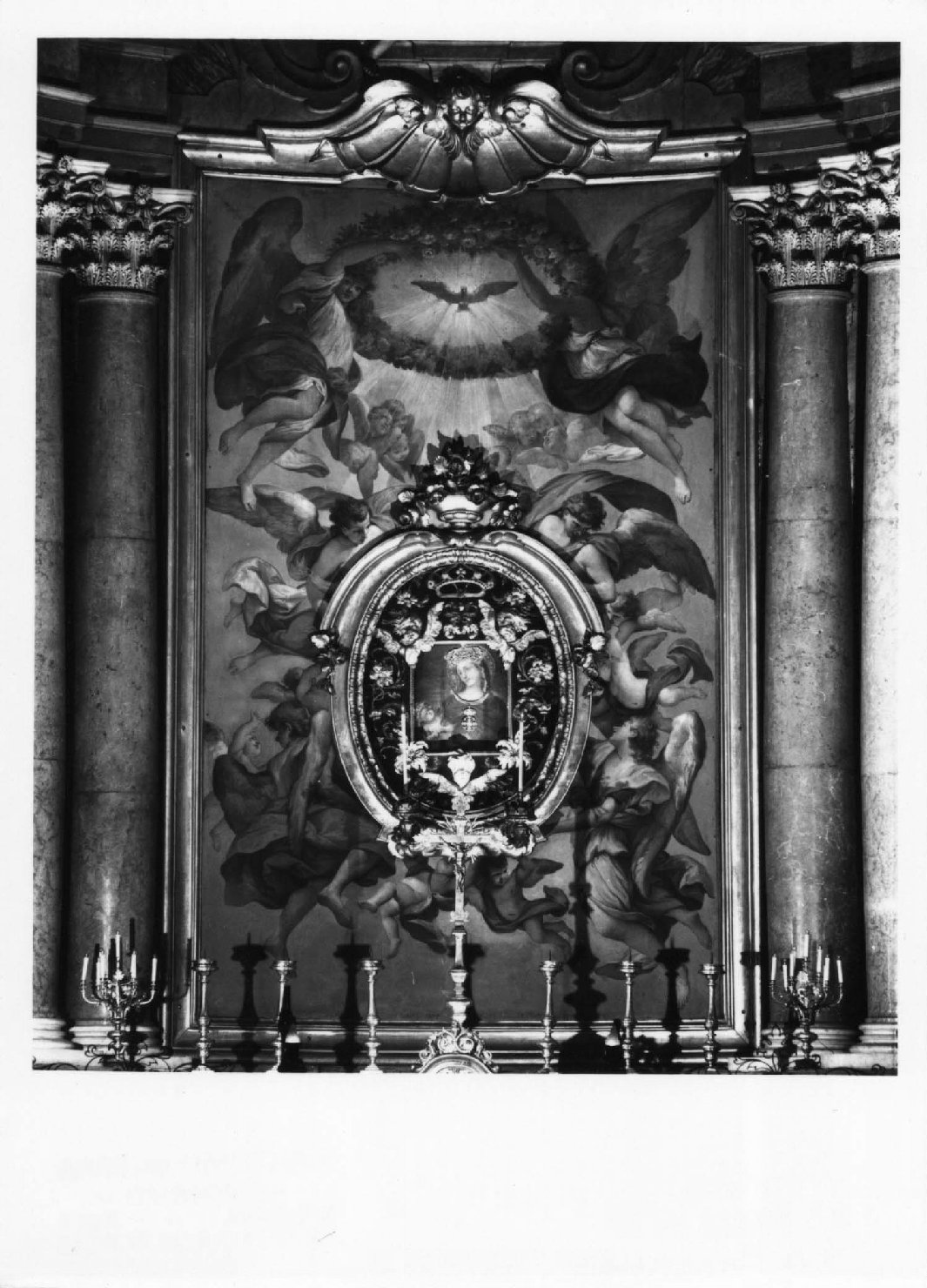 gloria di angeli (pala d'altare) di Rolli Giuseppe Maria (sec. XVII)