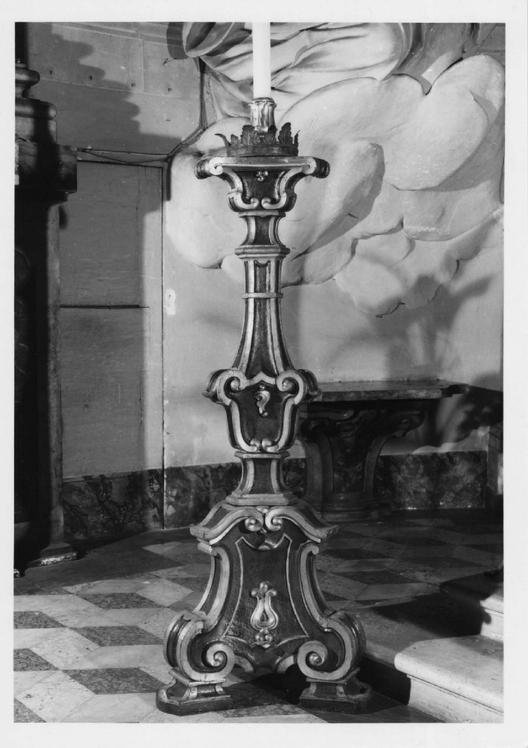 candelabro - manifattura bolognese (metà sec. XVIII)