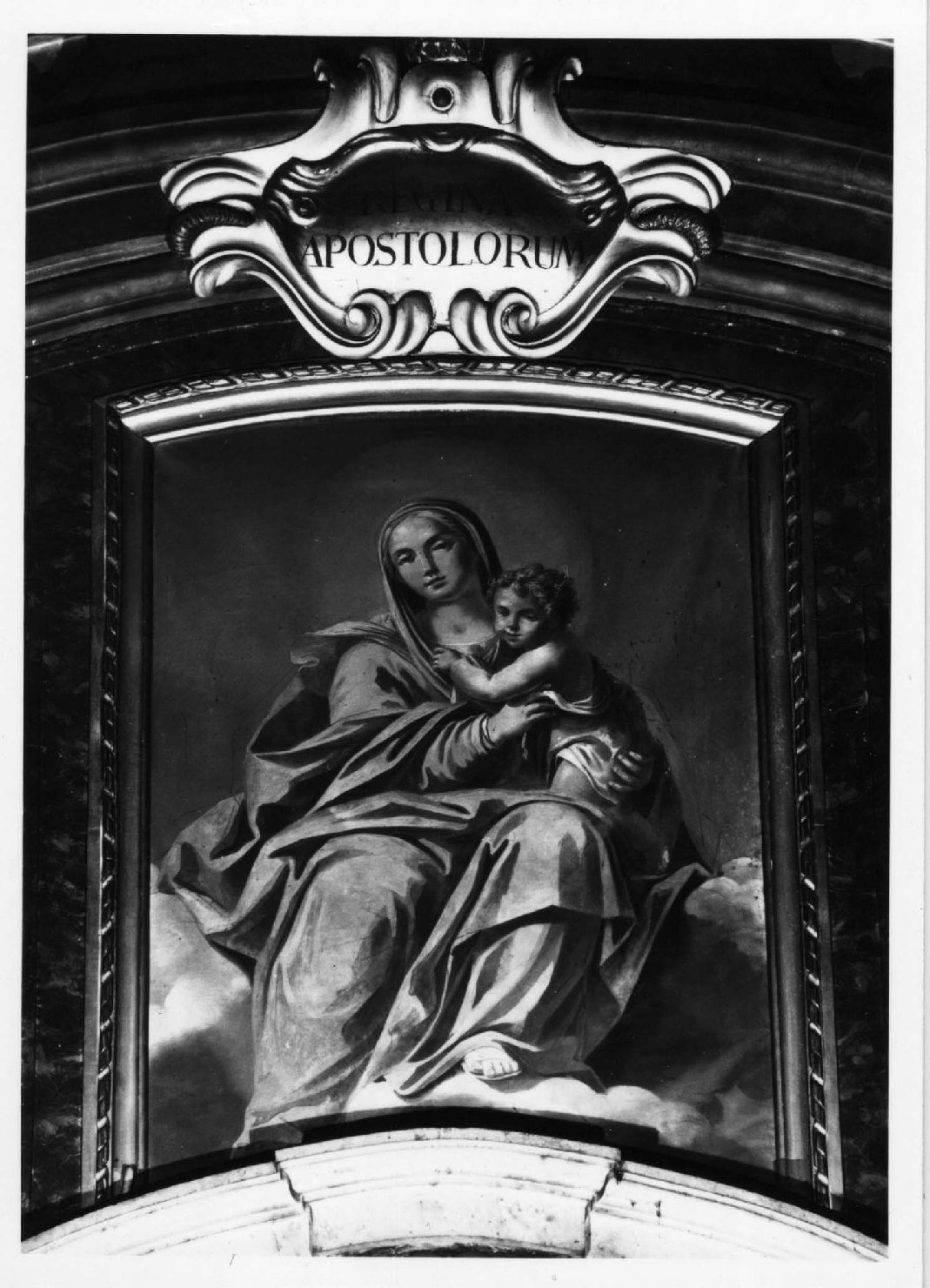 Madonna con Bambino (dipinto) di Rossi Antonio (sec. XVIII)