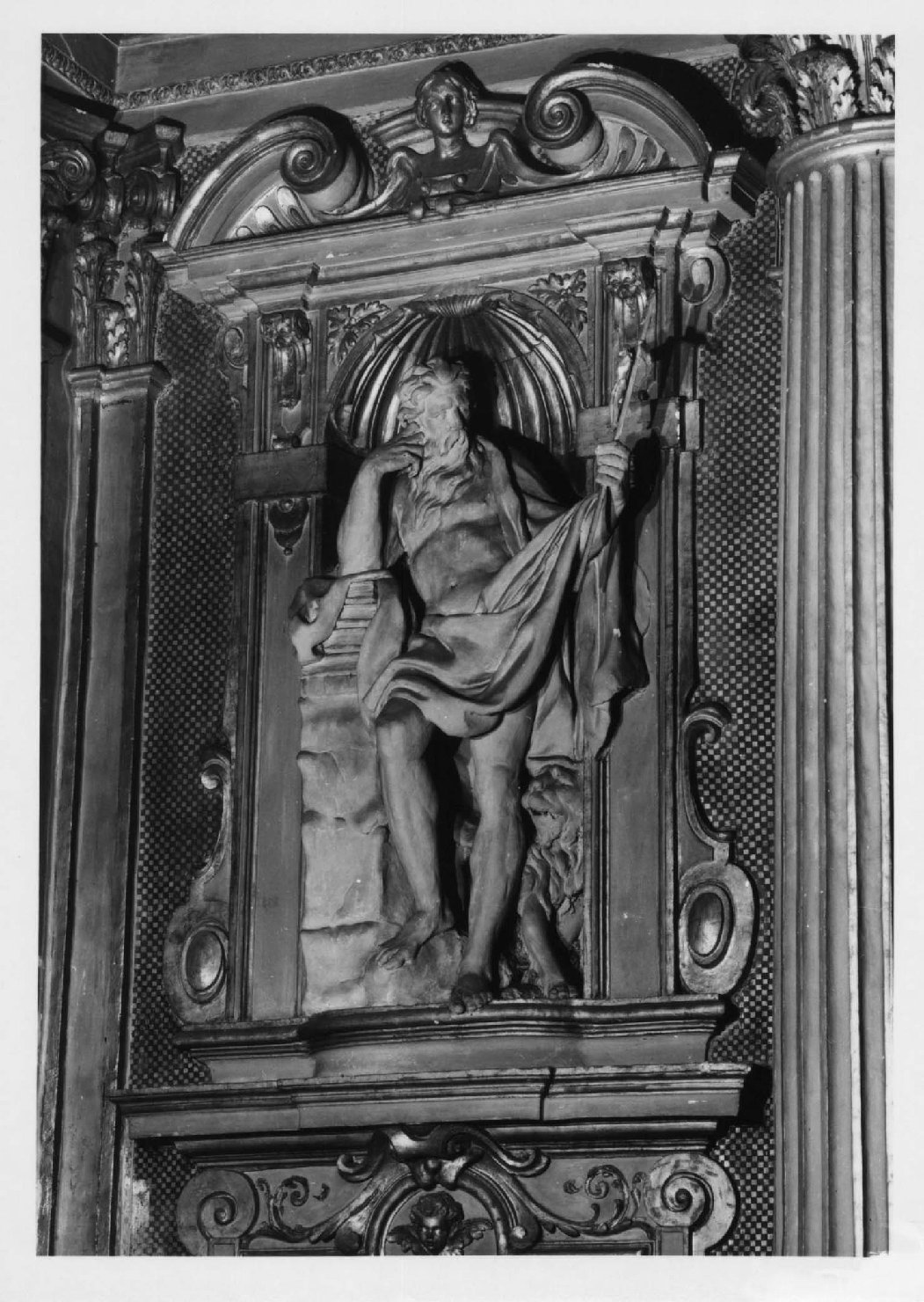 san Gerolamo (statua, elemento d'insieme) di Tedeschi Giovanni detto Todeschino (sec. XVII)