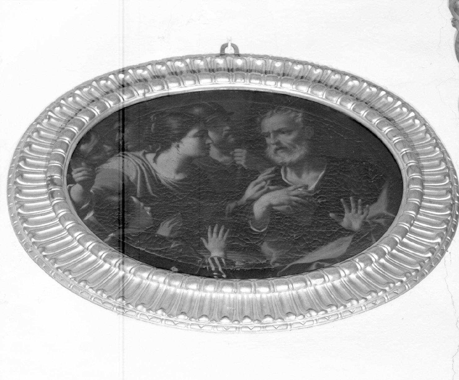 negazione di san Pietro (dipinto) di Negri Girolamo detto Boccia (sec. XVII)