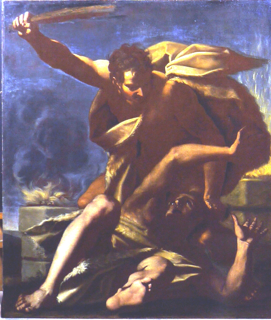 Caino uccide Abele (dipinto) - ambito emiliano (fine sec. XVII)