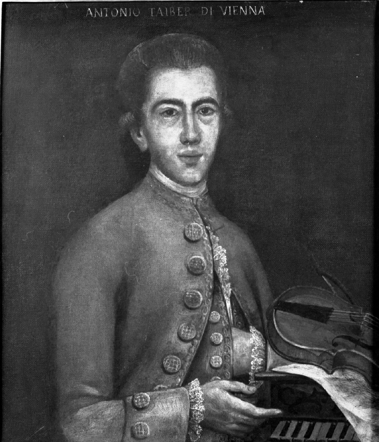 Ritratto di Anton Teyber (dipinto, elemento d'insieme) - ambito austriaco (seconda metà sec. XVIII)