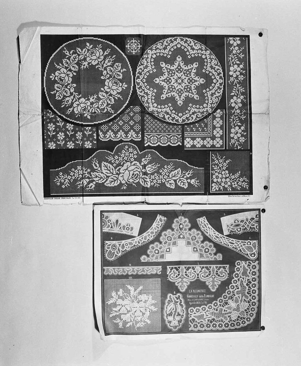 motivi decorativi (stampa a colori) - ambito italiano (sec. XIX)