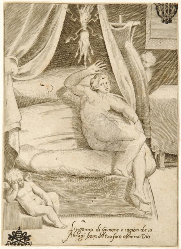 Semele (stampa smarginata) di Bonasone Giulio (sec. XVI)