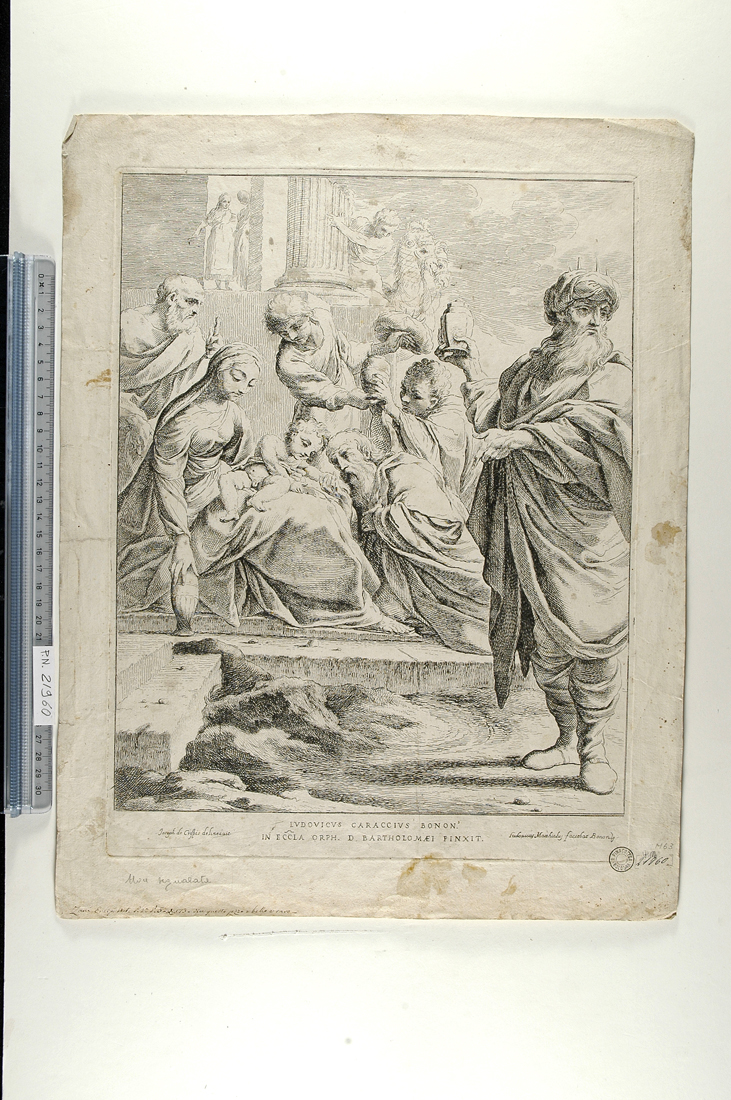 adorazione dei pastori (stampa) di Carracci Ludovico, Crespi Giuseppe Maria, Mattioli Lodovico (secc. XVII/ XVIII)