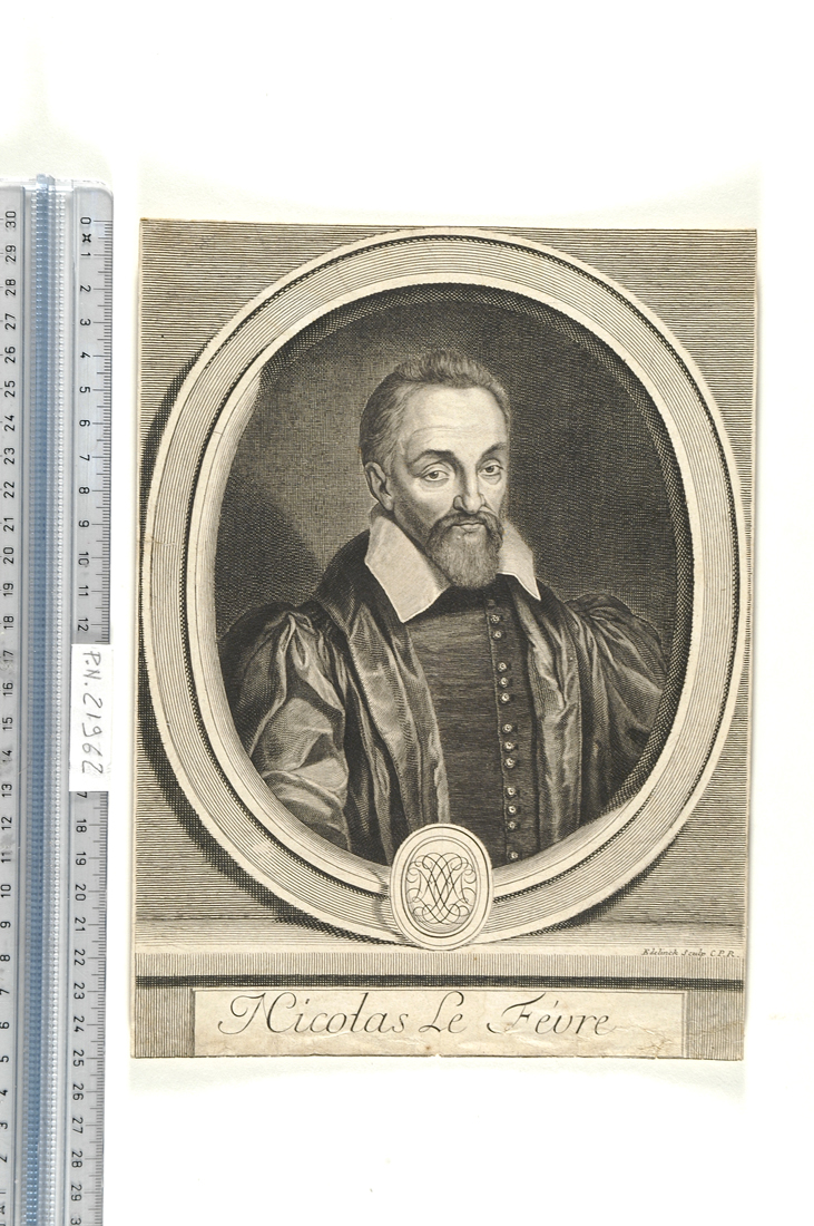 ritratto di Nicolas Le Févre (stampa smarginata) di Edelink Gerard (secc. XVII/ XVIII)