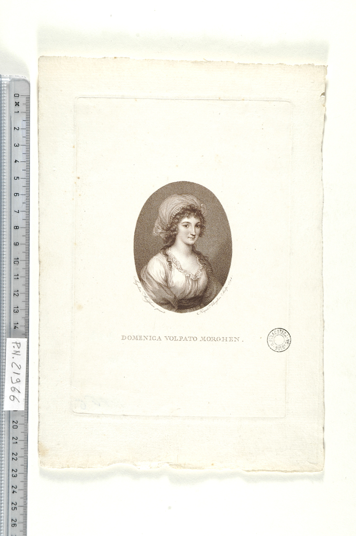ritratto di Domenica Volpato Morghen (stampa) di Kauffmann Angelica, Morghen Raffaello (sec. XVIII)
