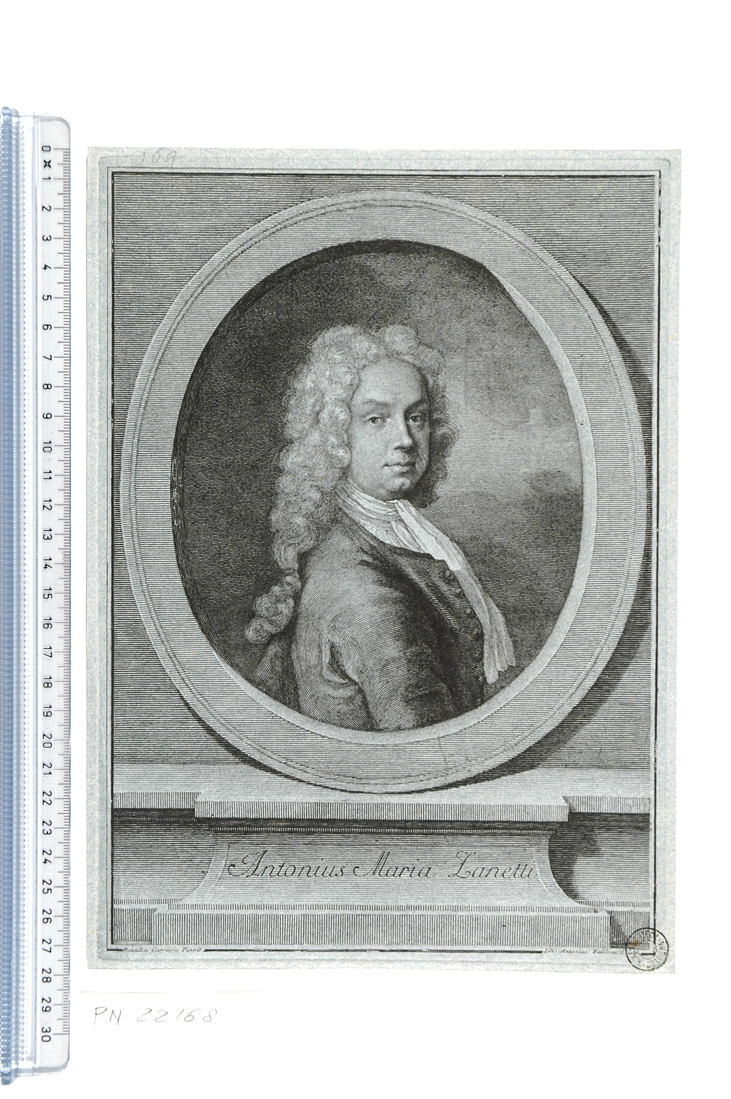 ritratto di tonio Maria Zetti (stampa) di Faldoni Giovanni Antonio, Carriera Rosalba (sec. XVIII)