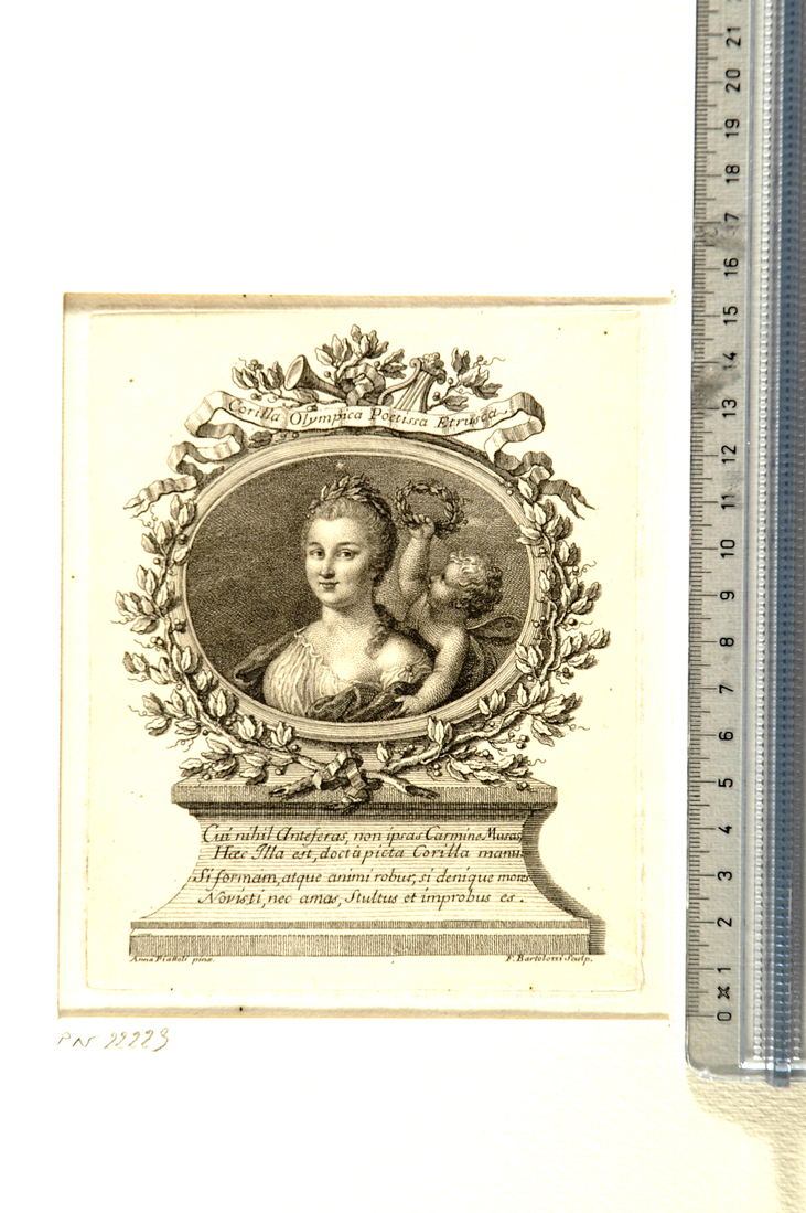 ritratto di Maria Maddalena Morelli (stampa) di Bartolozzi Francesco, Piattoli Anna (sec. XVIII)