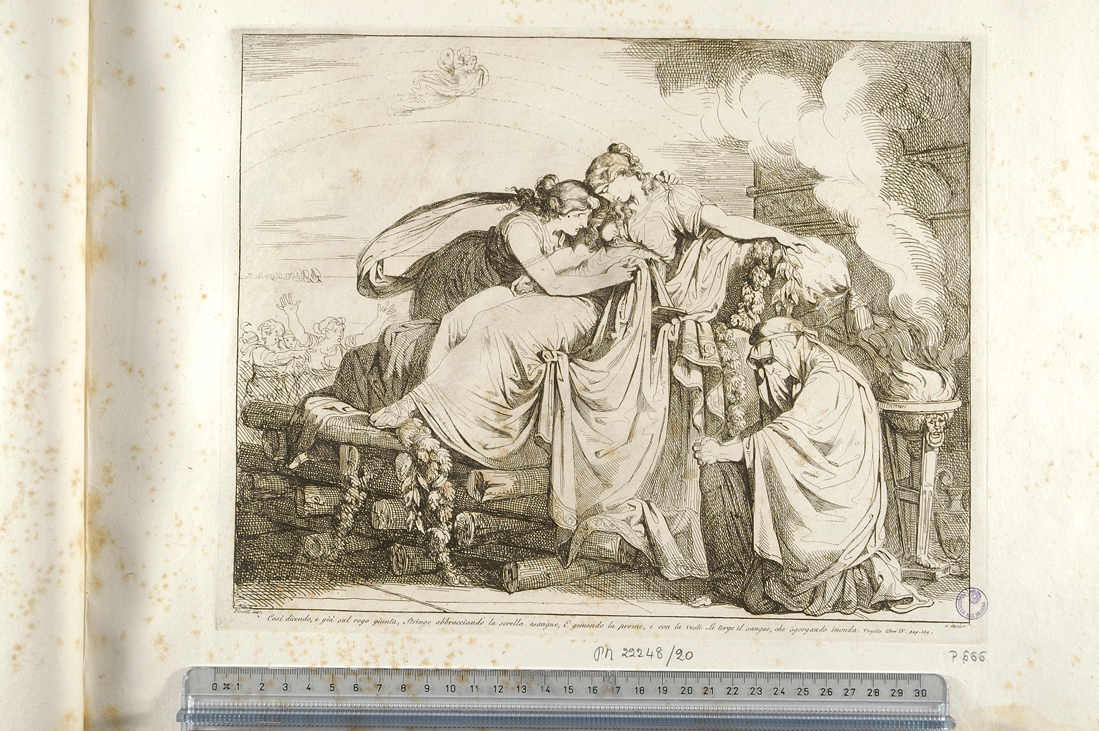 morte di Didone (stampa) di Pinelli Bartolomeo (sec. XIX)