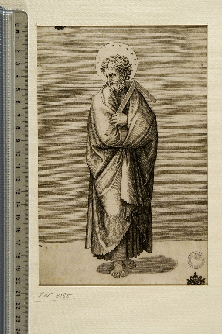 San Tommaso (stampa smarginata) di Raimondi Marcantonio, Sanzio Raffaello (sec. XVI)