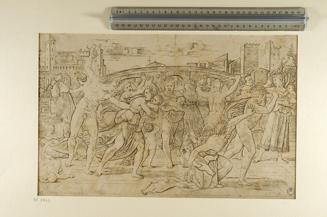 strage degli innocenti (stampa) di Raimondi Marcantonio, Sanzio Raffaello (sec. XVI)