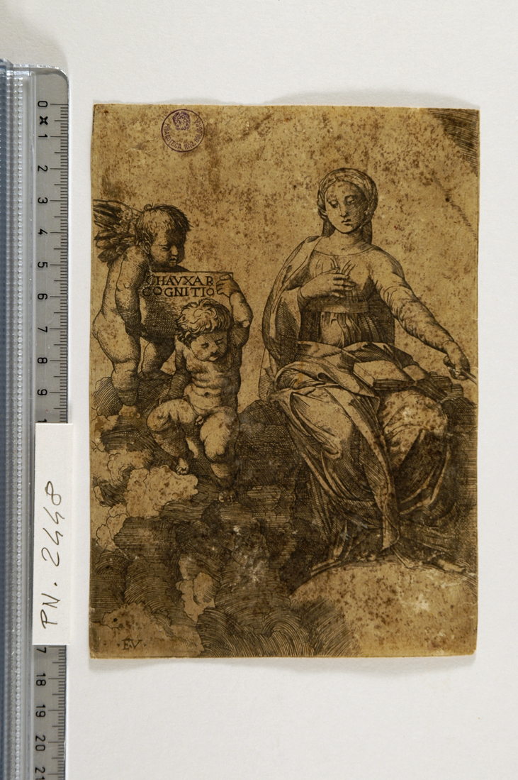 Filosofia (stampa smarginata) di Vico Enea, Sanzio Raffaello (sec. XVI)