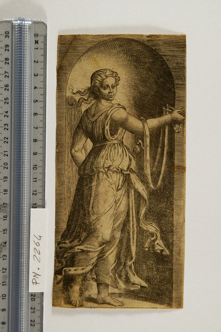 Temperanza (stampa smarginata) - ambito italiano (sec. XVI)