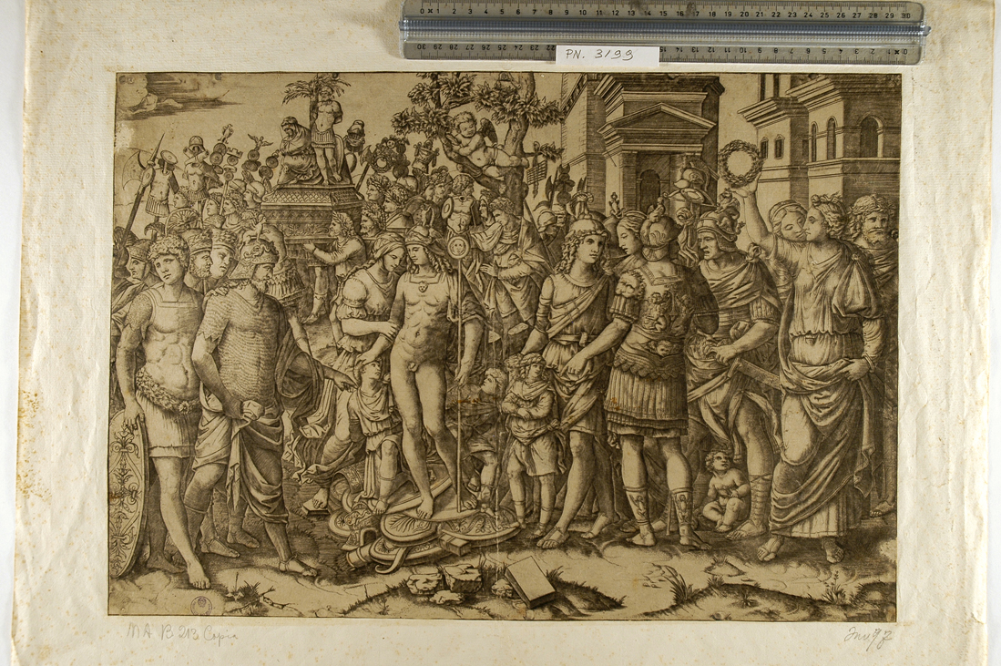 Trionfo (stampa smarginata) di Jacopo da Bologna - ambito italiano (sec. XVI)