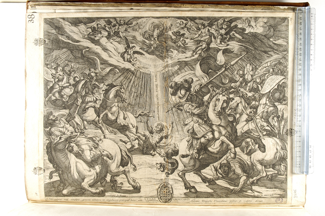 conversione di San Paolo (stampa smarginata) di Tempesta Antonio (secc. XVI/ XVII)