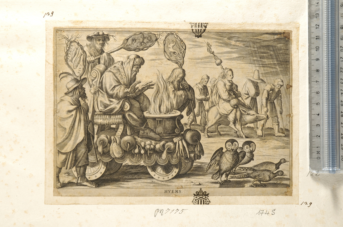 l'Inverno (stampa smarginata) di Tempesta Antonio, Sadeler Justus (sec. XVII)