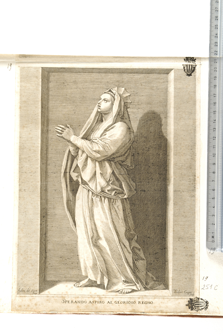 Speranza (stampa) di Kruger Dietrich, Andrea del Sarto (sec. XVII)