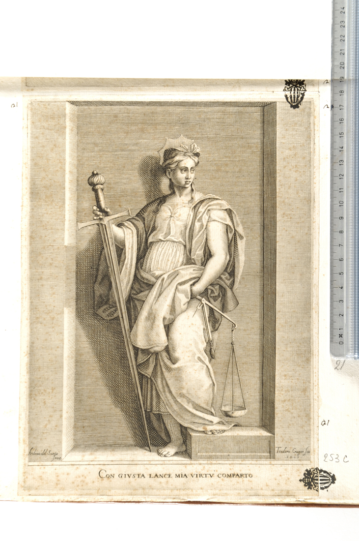 giustizia (stampa) di Kruger Dietrich, Andrea del Sarto (sec. XVII)