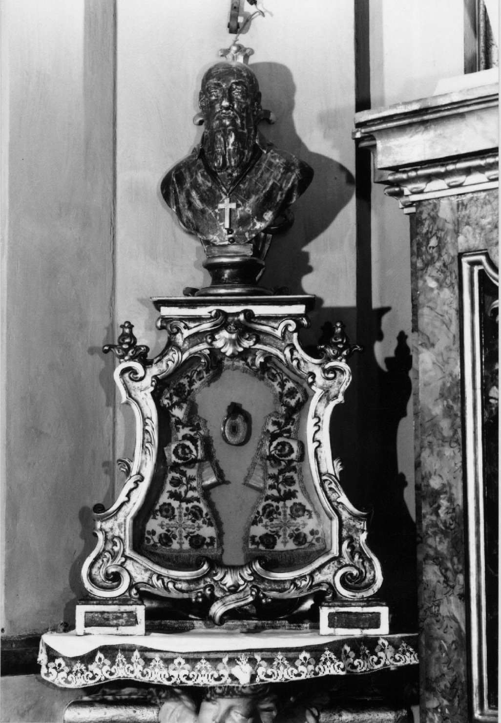 reliquiario - a busto - manifattura bolognese (sec. XVIII)