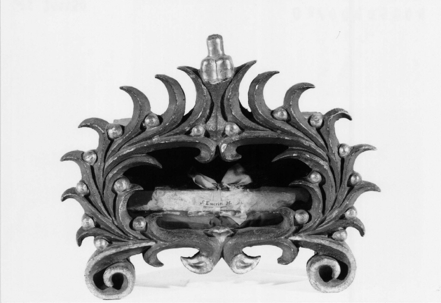 reliquiario a teca - a urna - manifattura bolognese (sec. XVII)