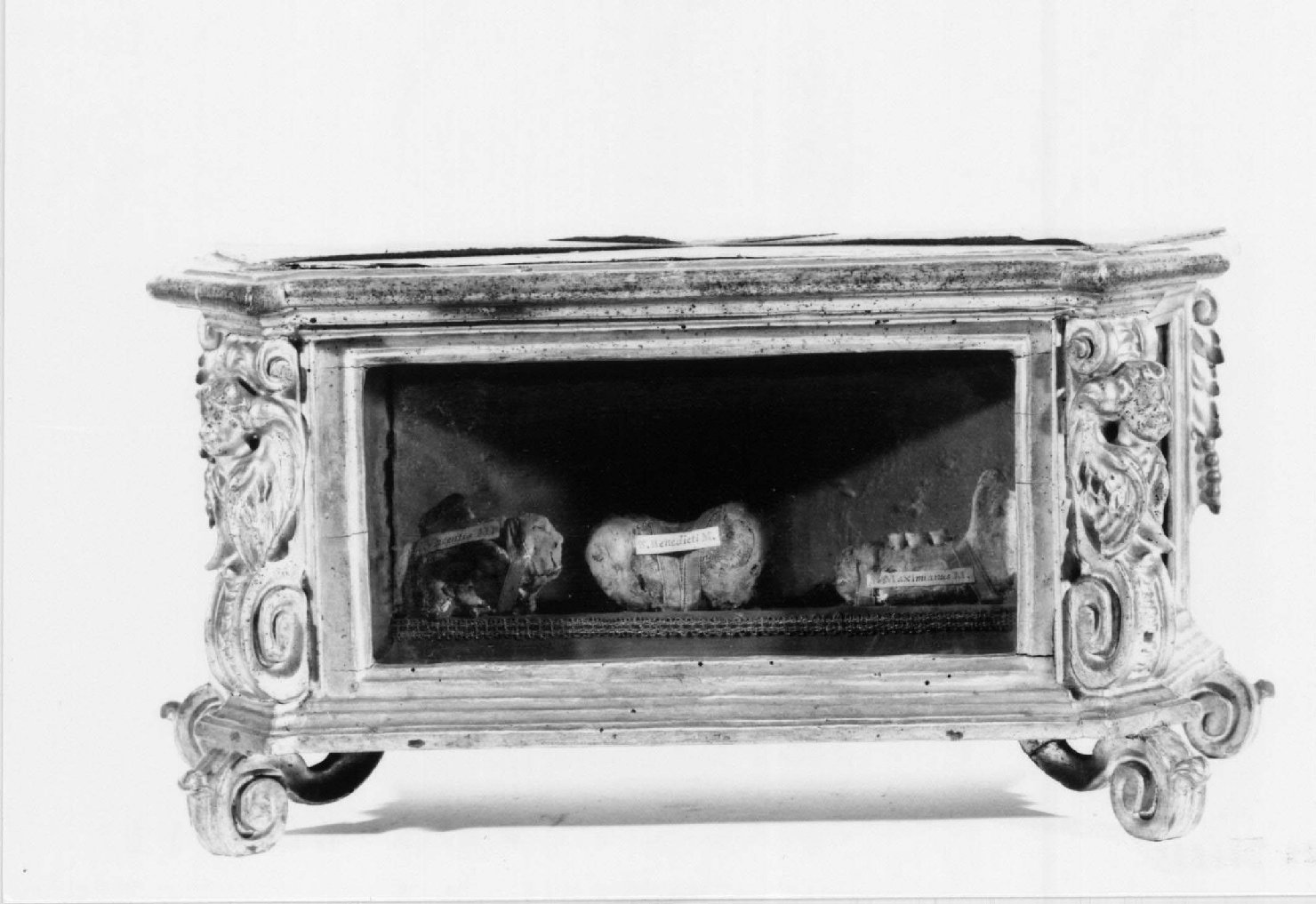 reliquiario a teca - a urna - manifattura bolognese (seconda metà sec. XVII)