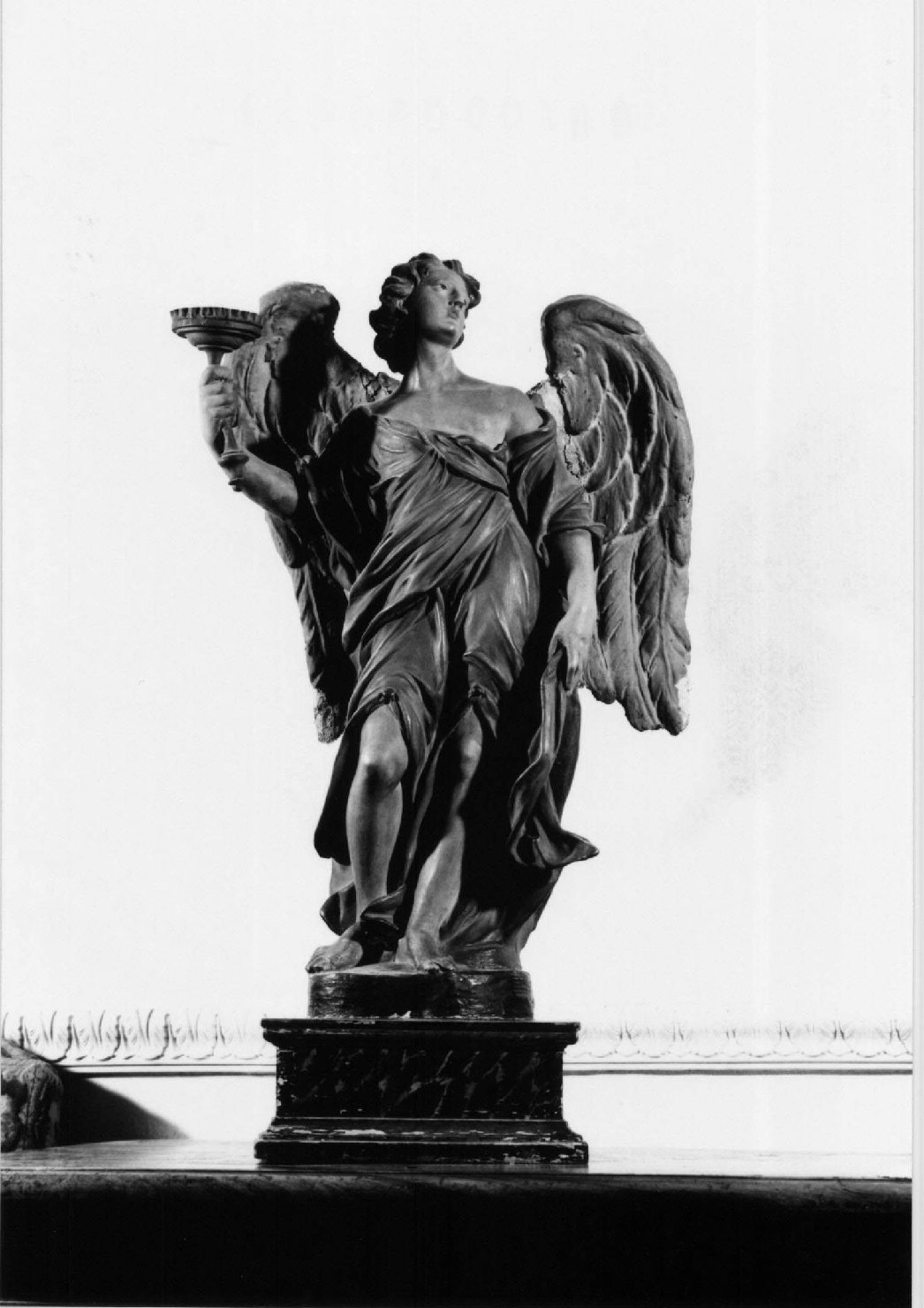 candelabro - a statua, insieme - ambito emiliano (metà sec. XIX)