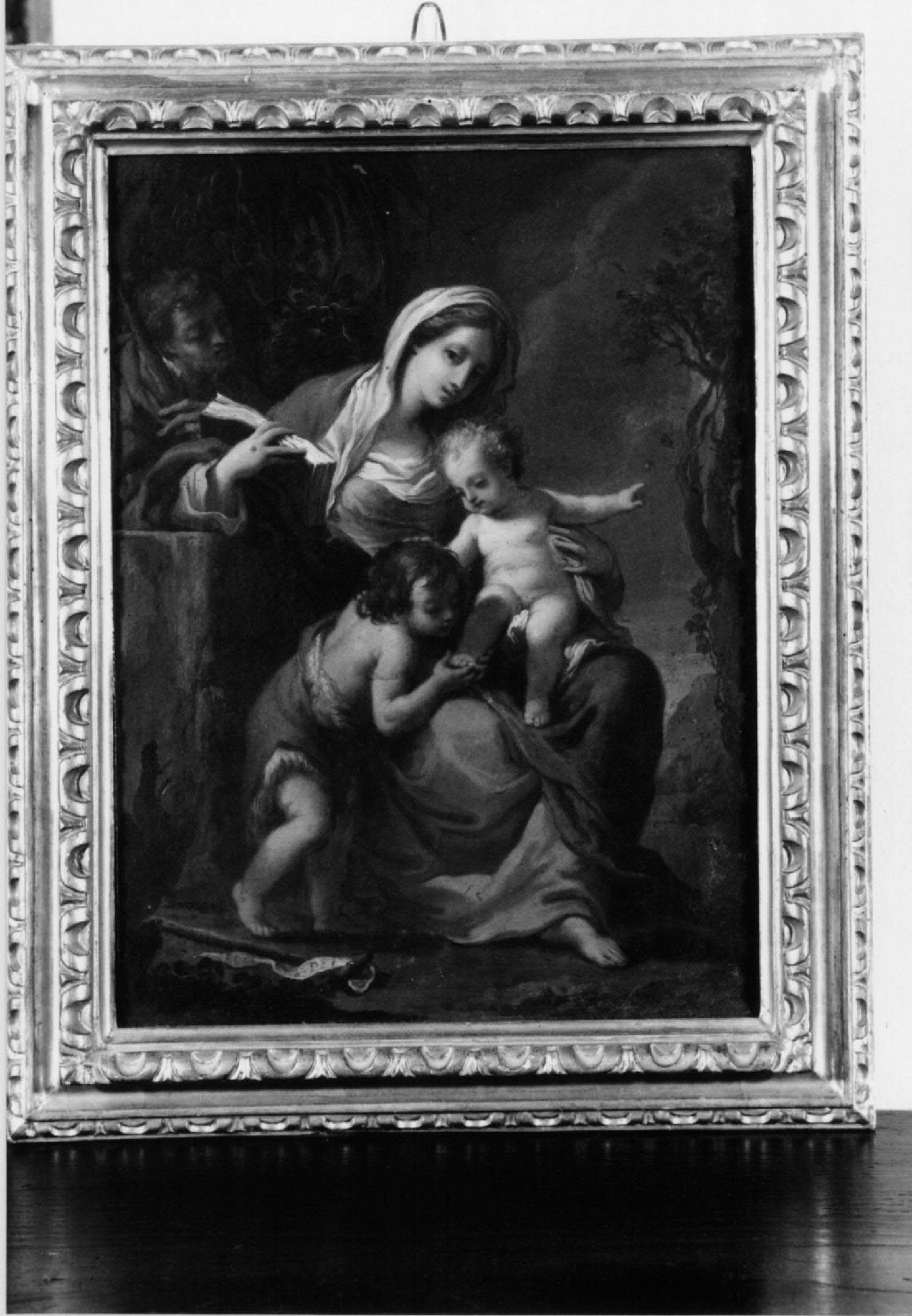 sacra famiglia con san Giovannino (dipinto) di Gandolfi Gaetano (attribuito) (seconda metà sec. XVIII)