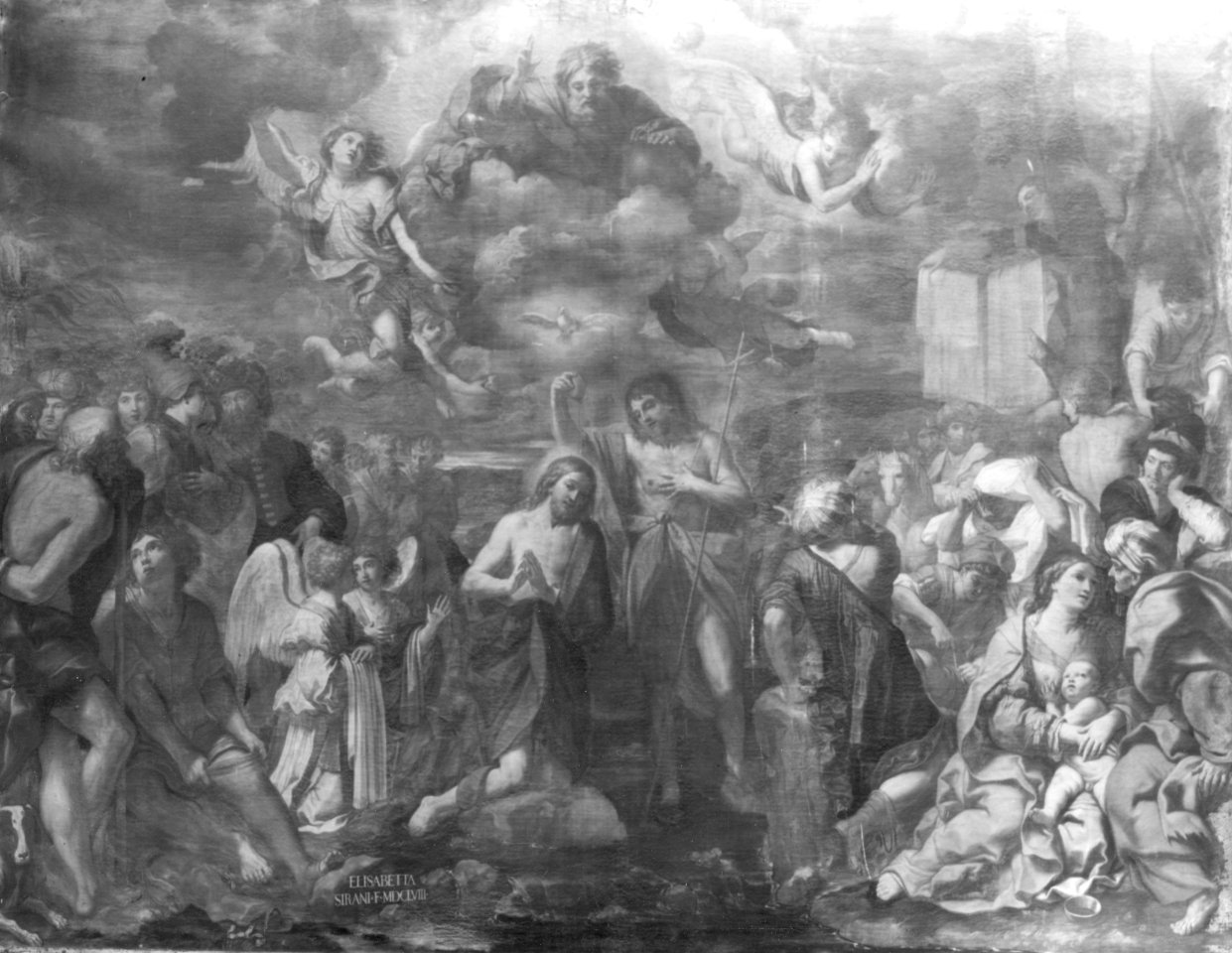 battesimo di Cristo (dipinto) di Sirani Elisabetta (sec. XVII)