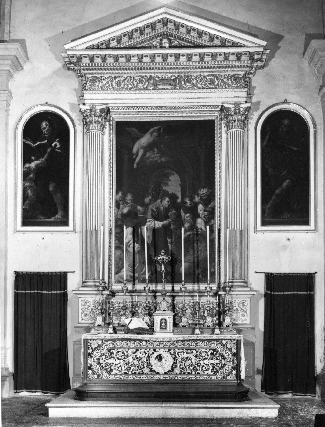 gradino d'altare - bottega bolognese (sec. XVIII)