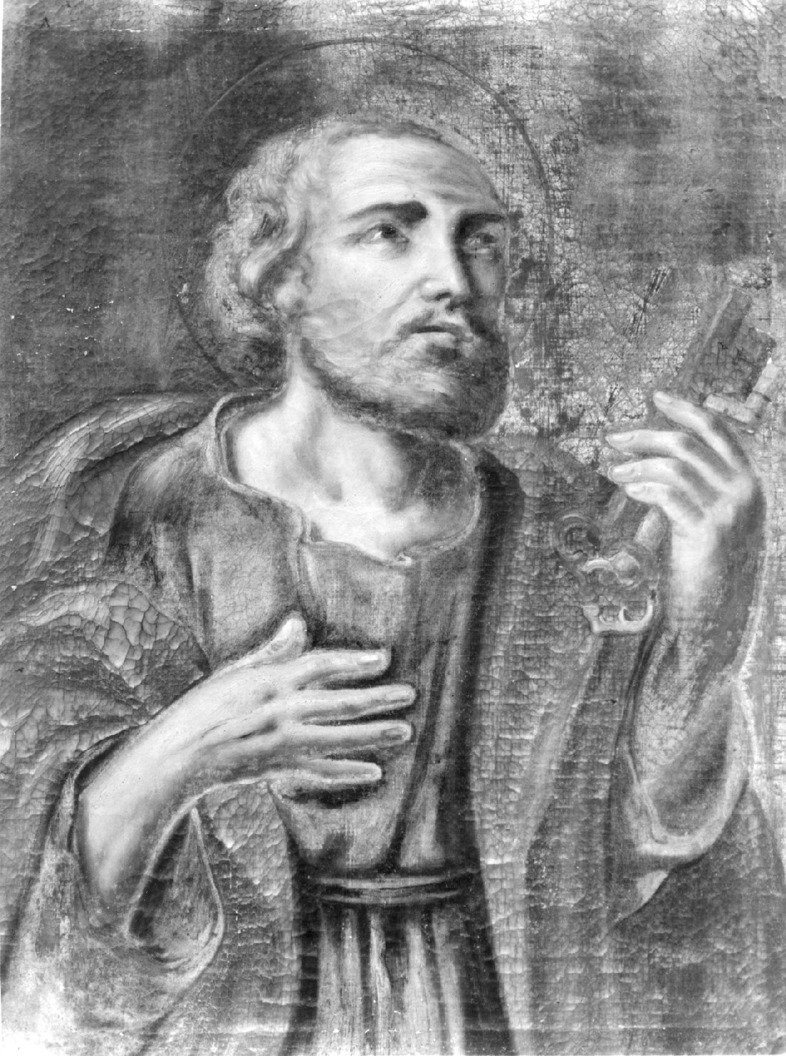 San Pietro (dipinto) di Rossi Nunzio (attribuito) (sec. XVII)
