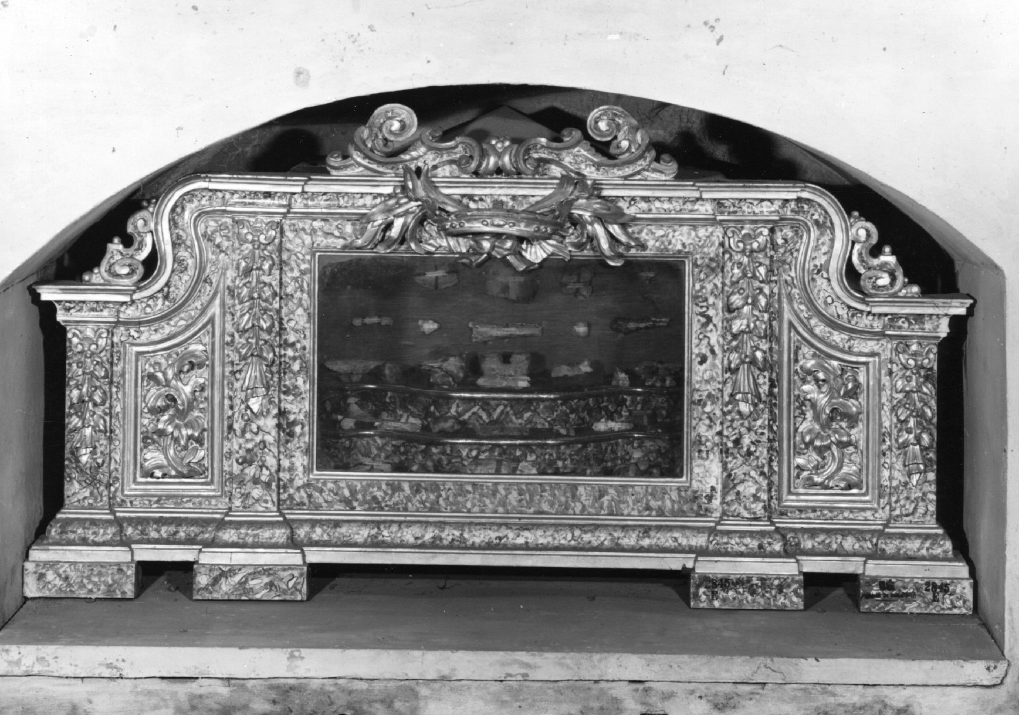 reliquiario a teca - a urna - bottega emiliana (sec. XVIII)