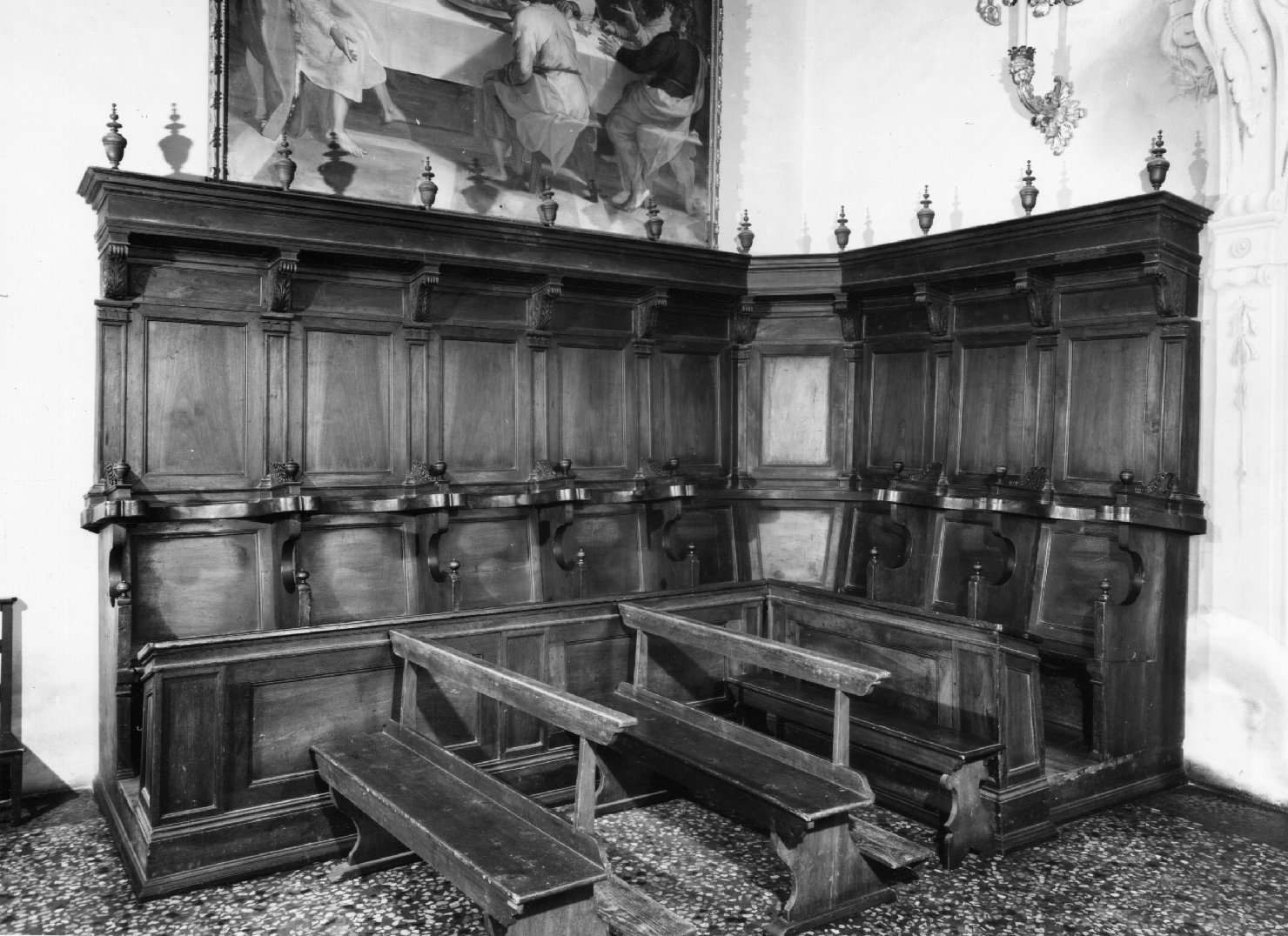 stallo del coro - bottega emiliana (sec. XVI)