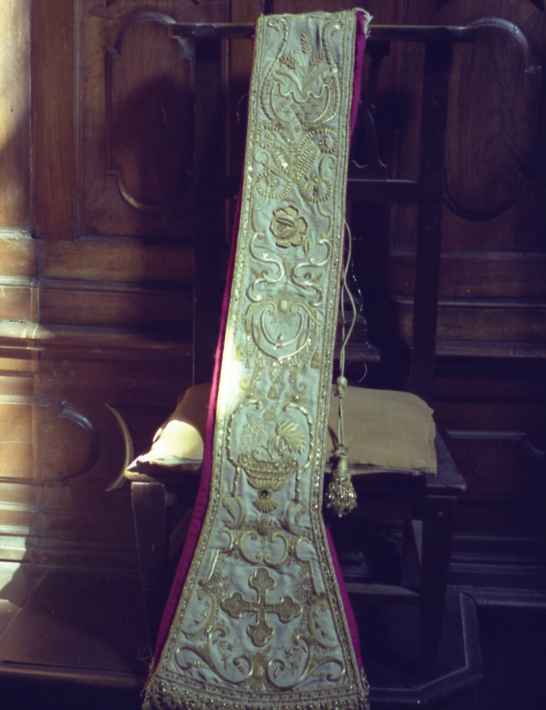 stola, elemento d'insieme - manifattura bolognese (metà sec. XIX)