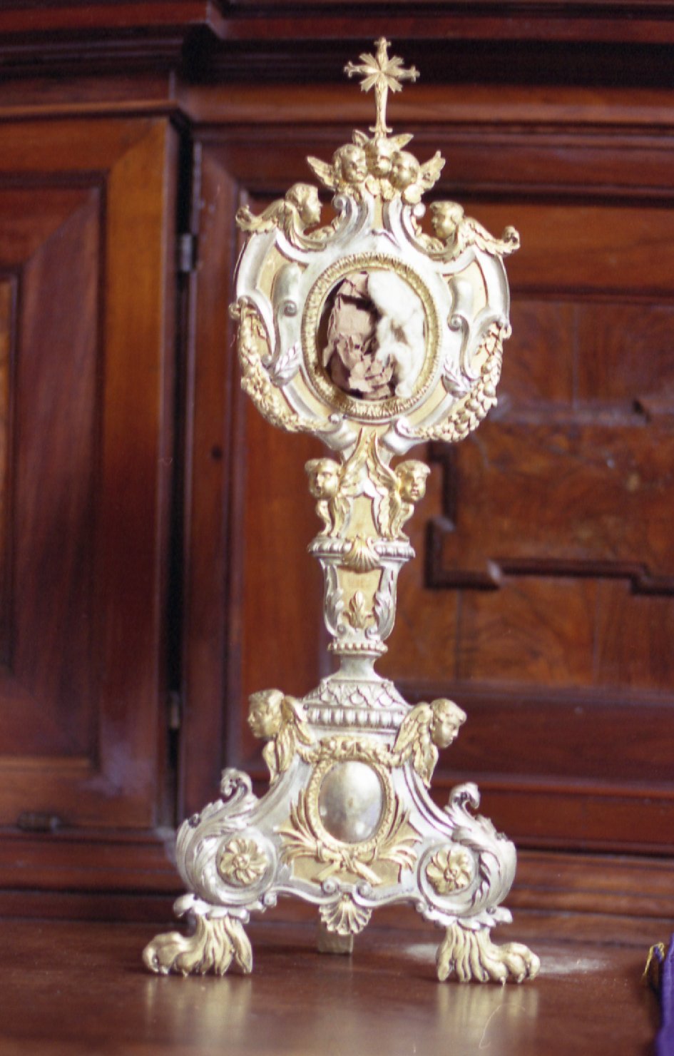 reliquiario - a ostensorio - bottega bolognese (sec. XIX)